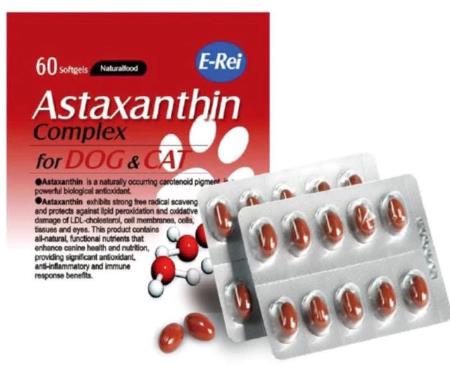 複⽅蝦紅素 60粒 眼睛保健 心血管保健 皮毛健康 中樞神經 E-Rei 益瑞,忠愛動物醫院