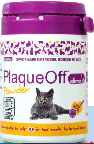 忠愛動物醫院,ProDen博樂丹 PlaqueOff® 【貓用】潔牙粉 20克/罐 賽恩威特 瑞典