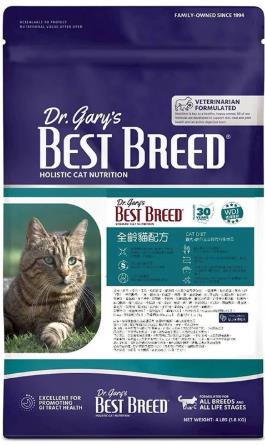 BEST BREED 格瑞醫生 無穀成貓均衡配方 (4磅/1.8kg) WDJ推薦,忠愛動物醫院